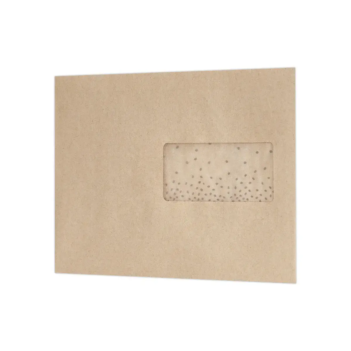 1000 MSP enveloppen van kraftpapier - 85g - 162x229mm - Venster 45x100mm - POCHECO
