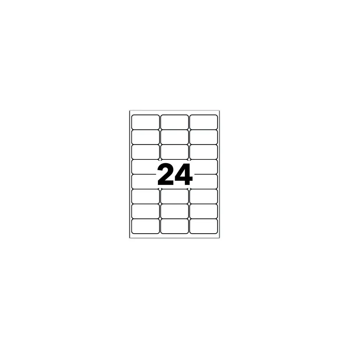 15  Vellen etiketten 63,5x33,9 mm - AVERY 