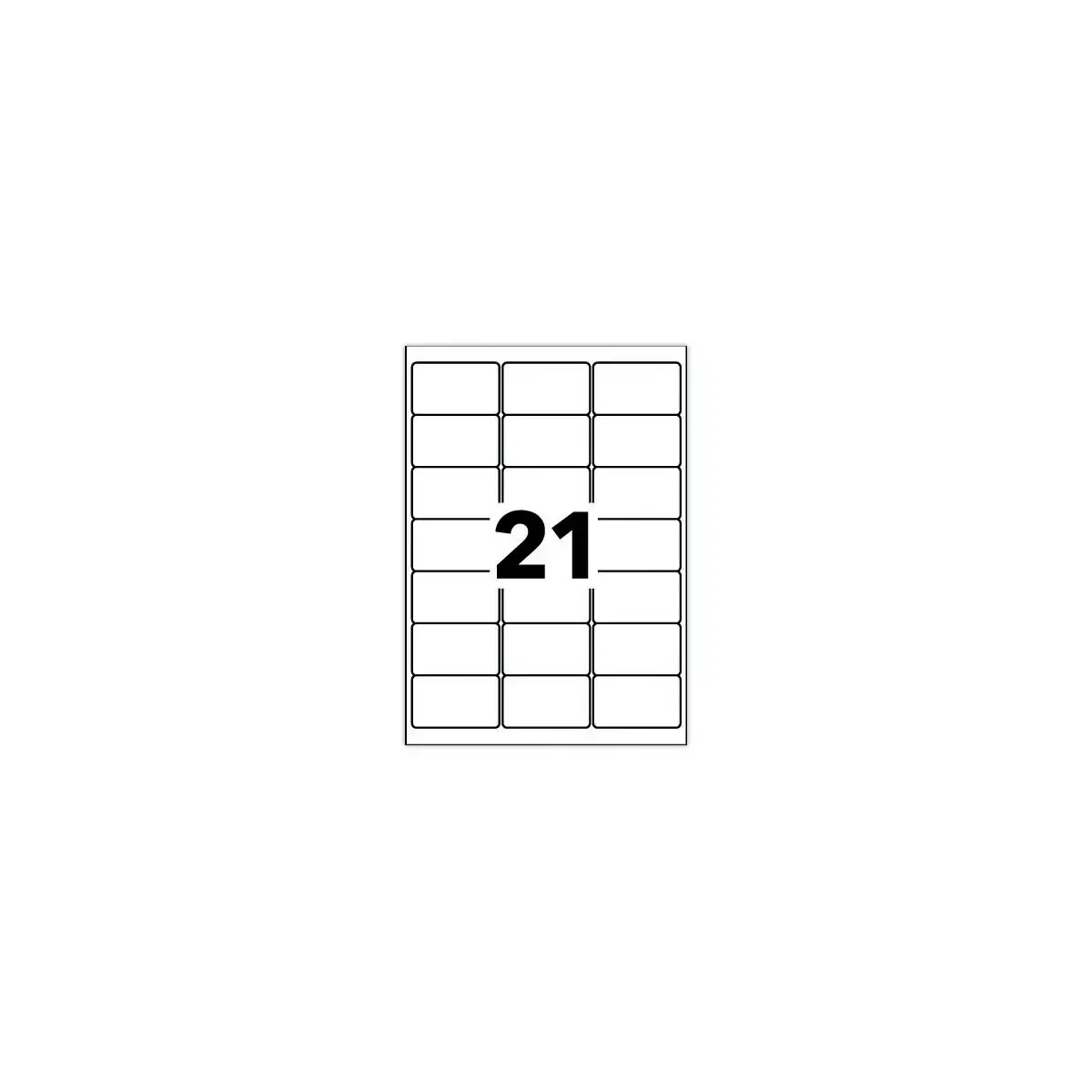 15  Etikettenbladen 63,5x38,1 mm 315etik/doos 