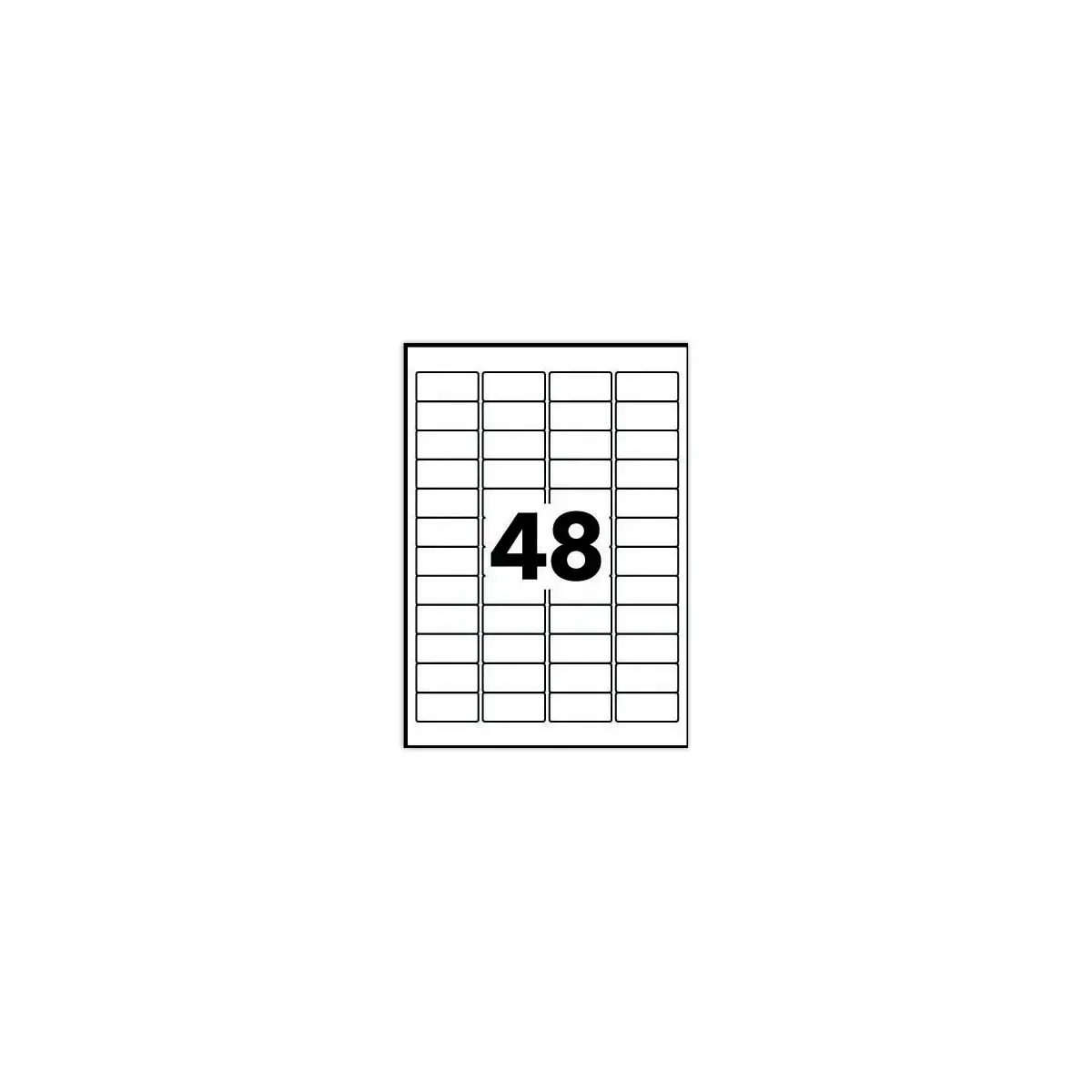 10 Etikettenvellen 45,7x21,2 mm 480etik/doos