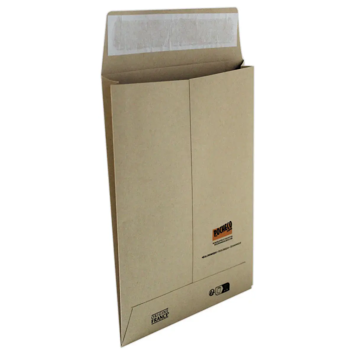 150 Kraftbruin hoezen - 160x230mm met zijvouwen - POCHECO