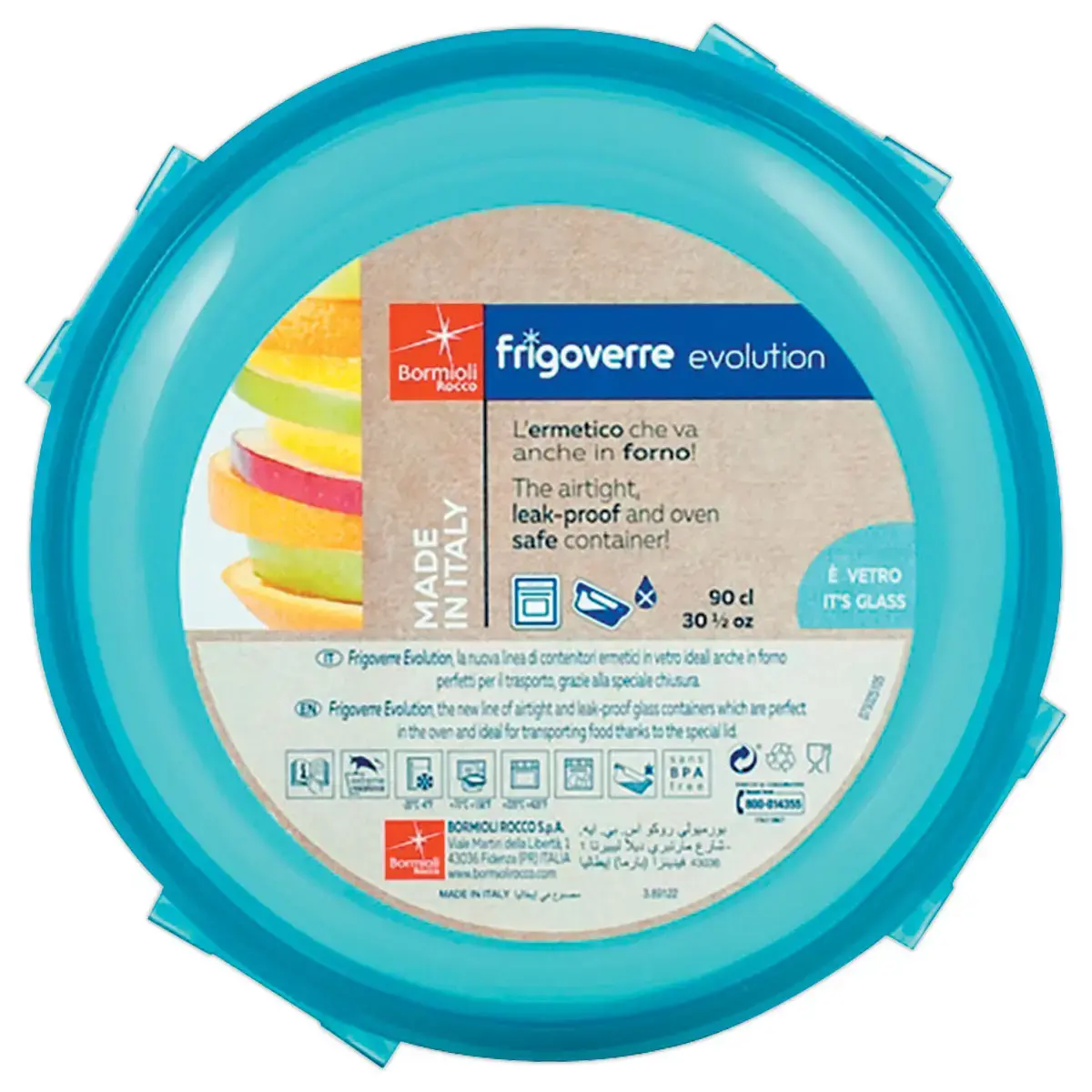 Ronde doos met deksel Frigoverre 22cm
