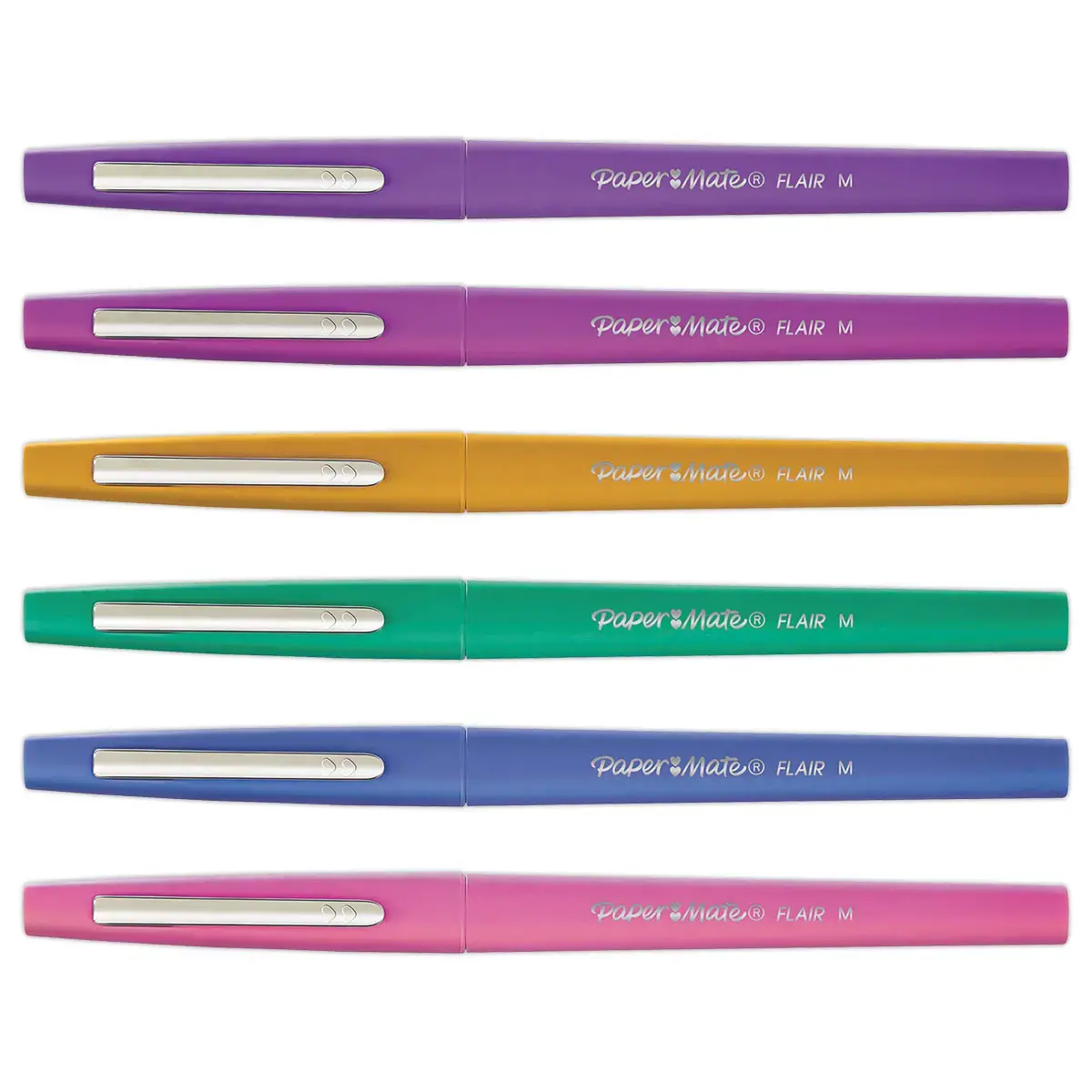 16 Viltstiften Flair - Candy Pop - Middelgroot geschrift - PAPERMATE