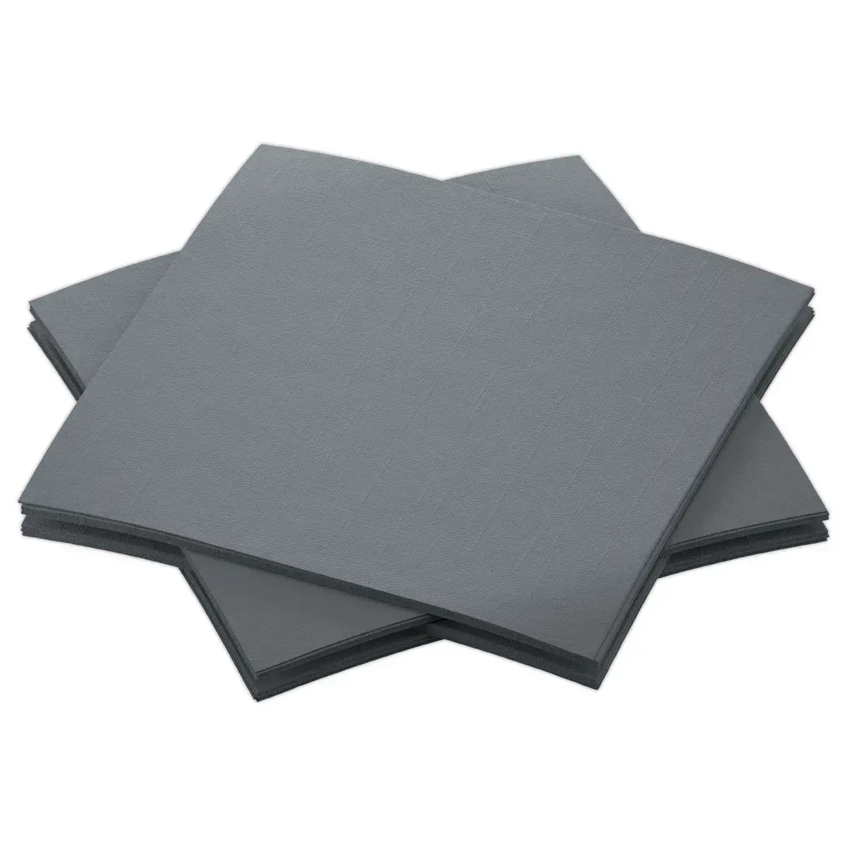 180 Cocktail servetten 20 x 20 cm - grijs