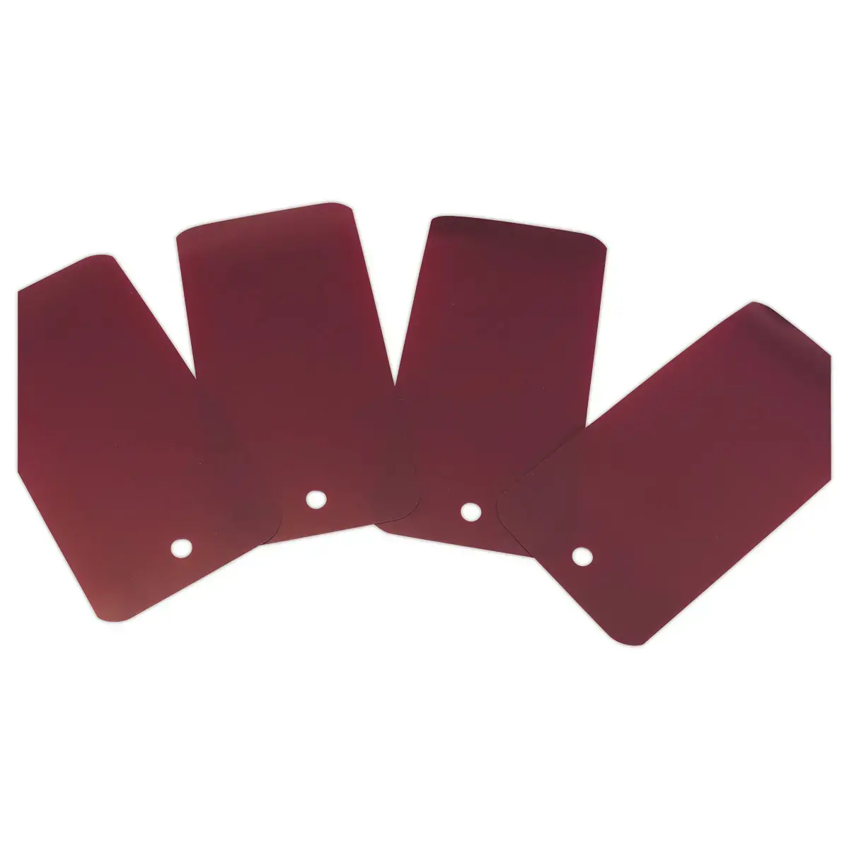 1000 Plastic labels with suspension hole - 110 x 55mm - Paars