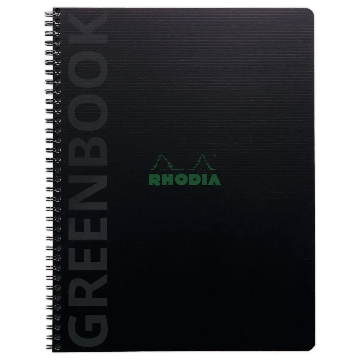 Rhodia notitieboek van gerecycled polypropyleen 160 pagina's A4+ 5x5. Zwart