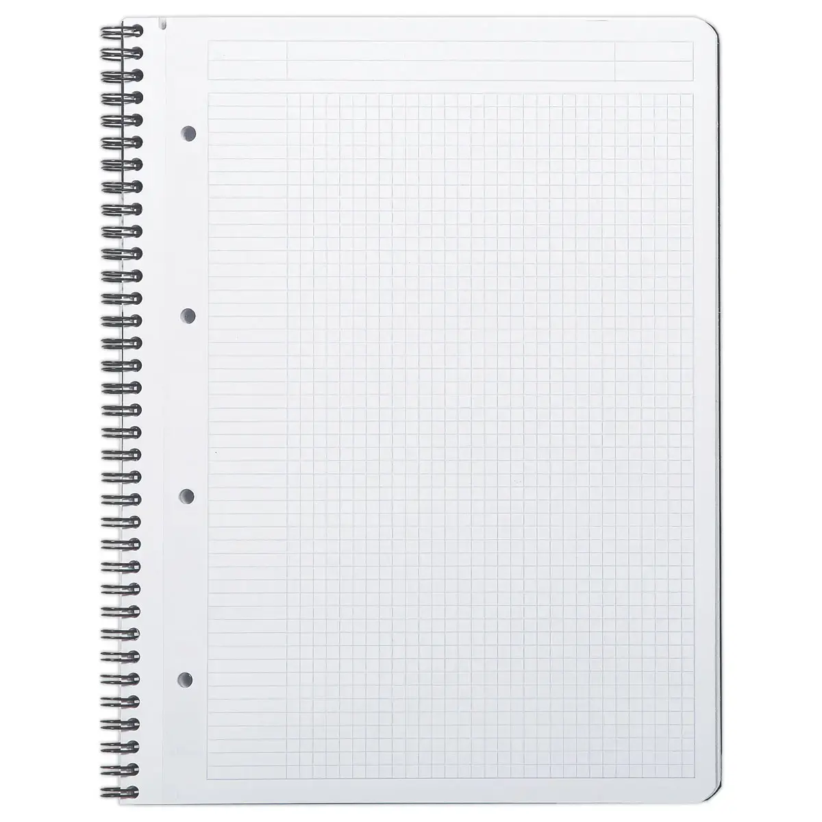 Rhodia notitieboek van gerecycled polypropyleen 160 pagina's A4+ 5x5. Zwart