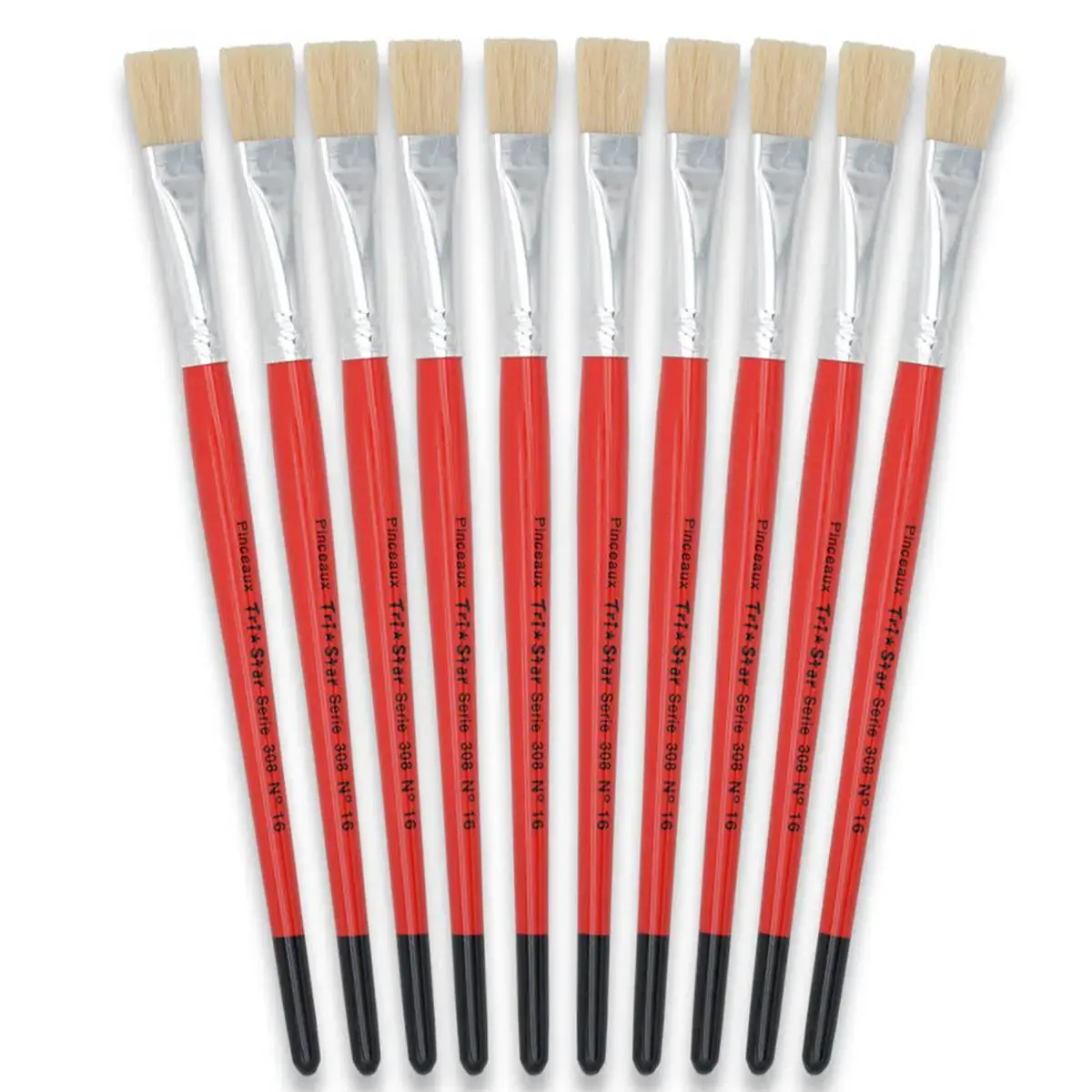 Platte borstel nr. 16 - OZ - van zijde - acryl- en olieverf
