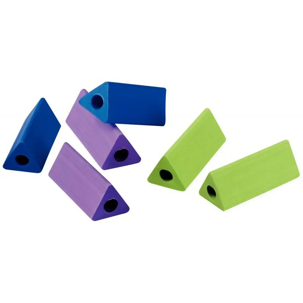Triangulaire vingergeleider WONDAY voor potlood - set van 6