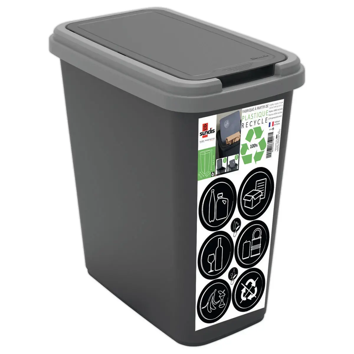 Sorteervuilnisbak Green Bin - 25 L - SUNDIS 