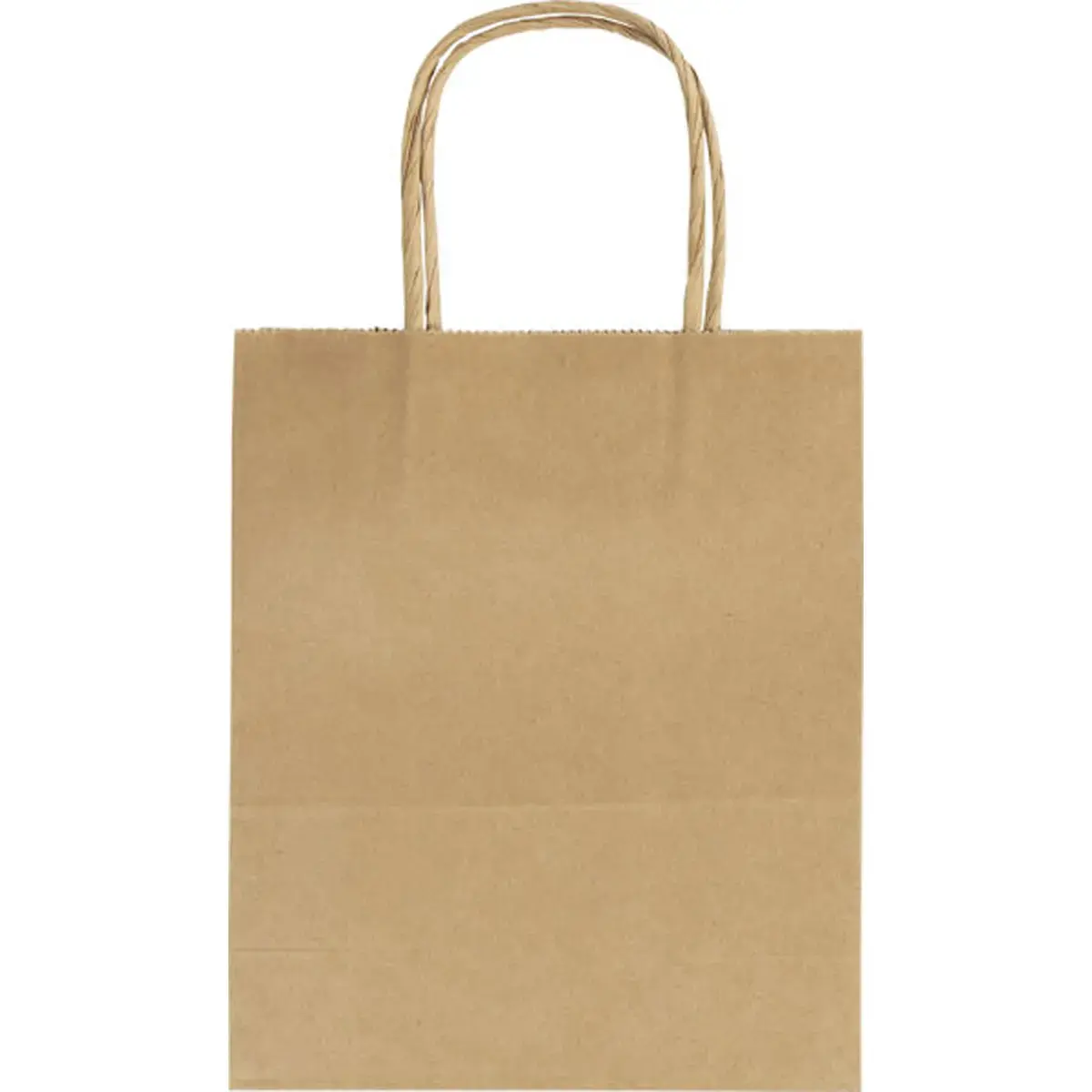 Papieren kraftzak 125 g Folia - 18 x 21 x 8 cm - kraft - set van 20 