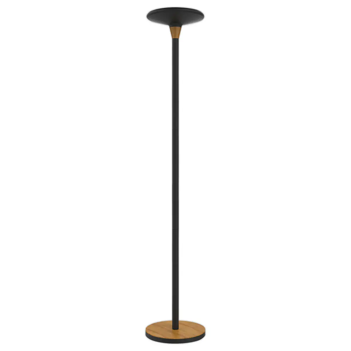LED staanlamp Baly Bamboo - Zwart - UNILUX