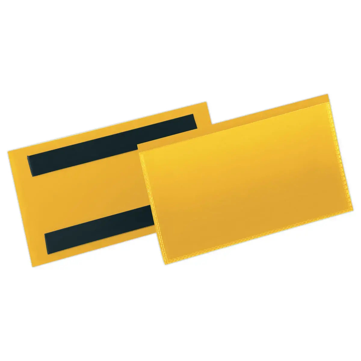 50  Magnetische hoezen logistiek DURABLE 150x67mm geel 