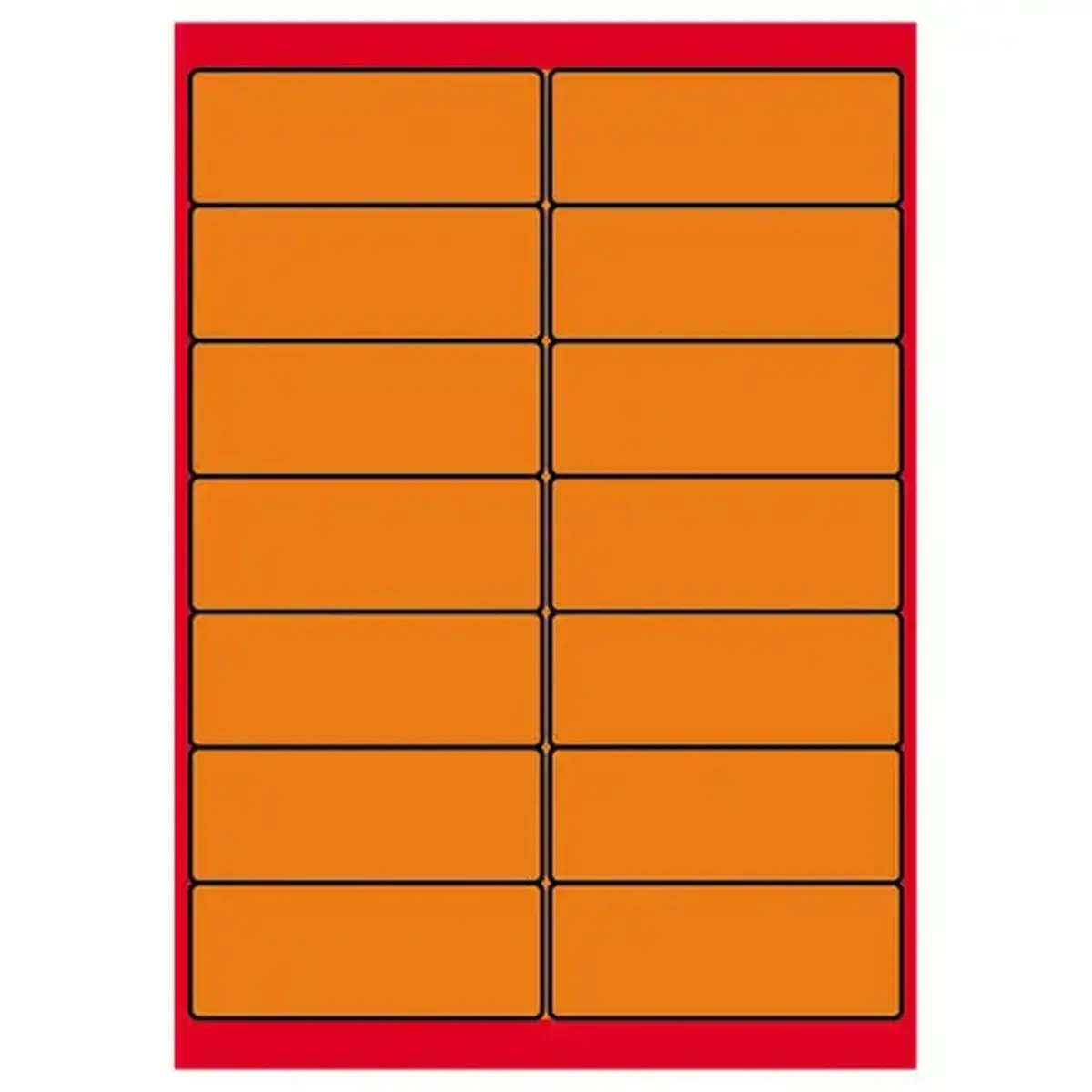 100 Labels L99xH38,1 mm 1400 etiketten/doos, feloranje