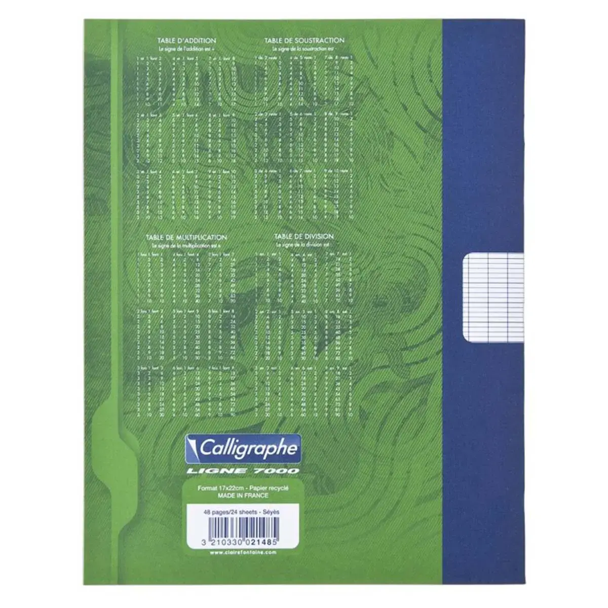 Schetsboek CLAIREFONTAINE - 17x22 cm - 48 pagina's Sey&egrave;s 56g - set van 10 