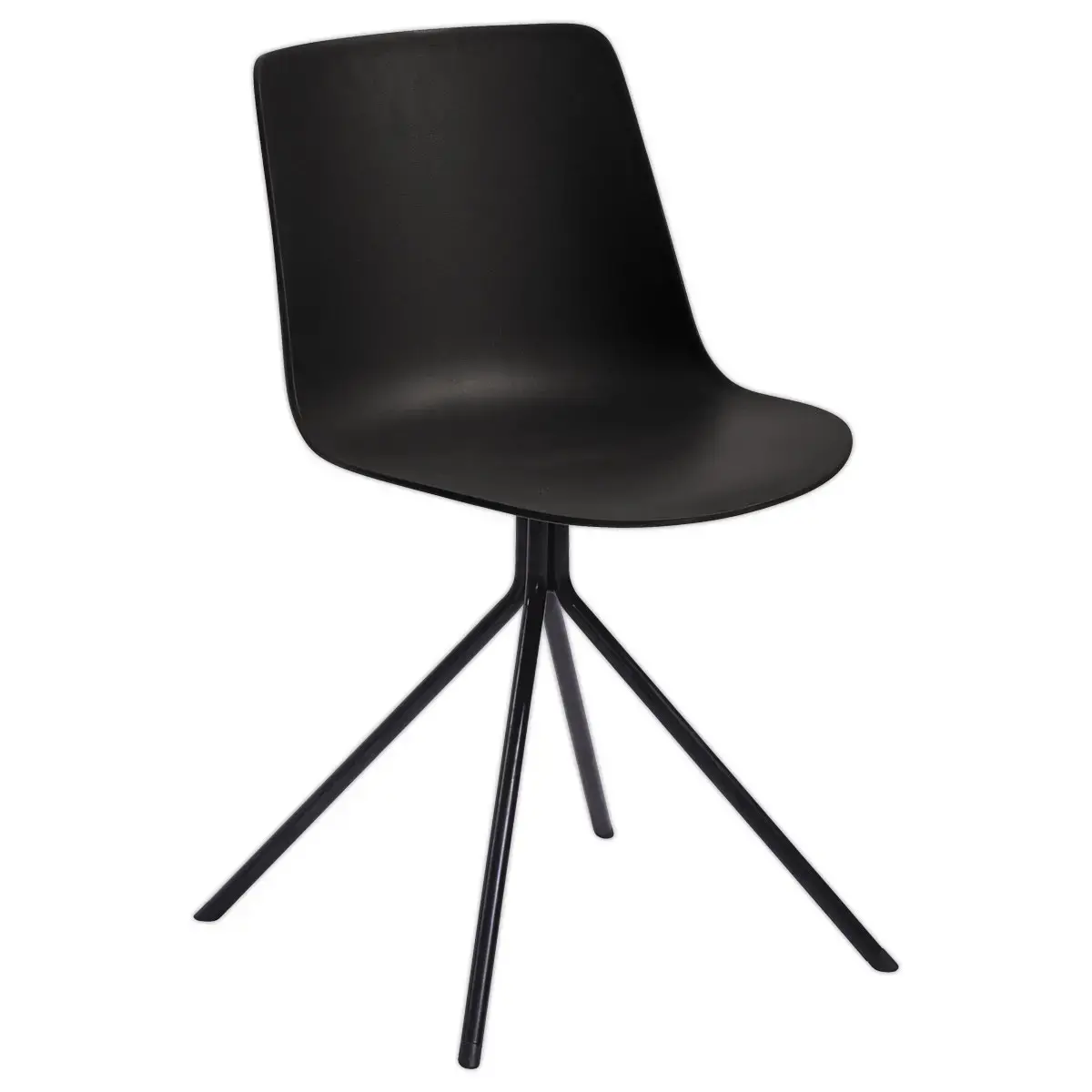 2 DN2 stoelen, 4 zwarte poten met zwarte zitting