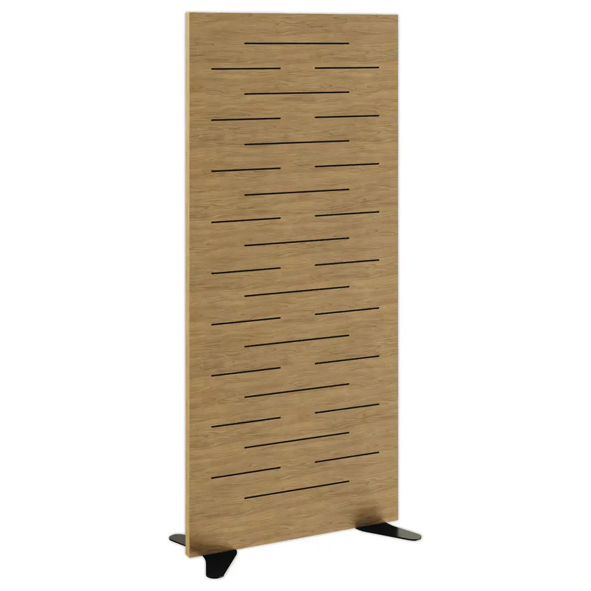 Geluiddichte wand Beuk H180cm gemonteerd 