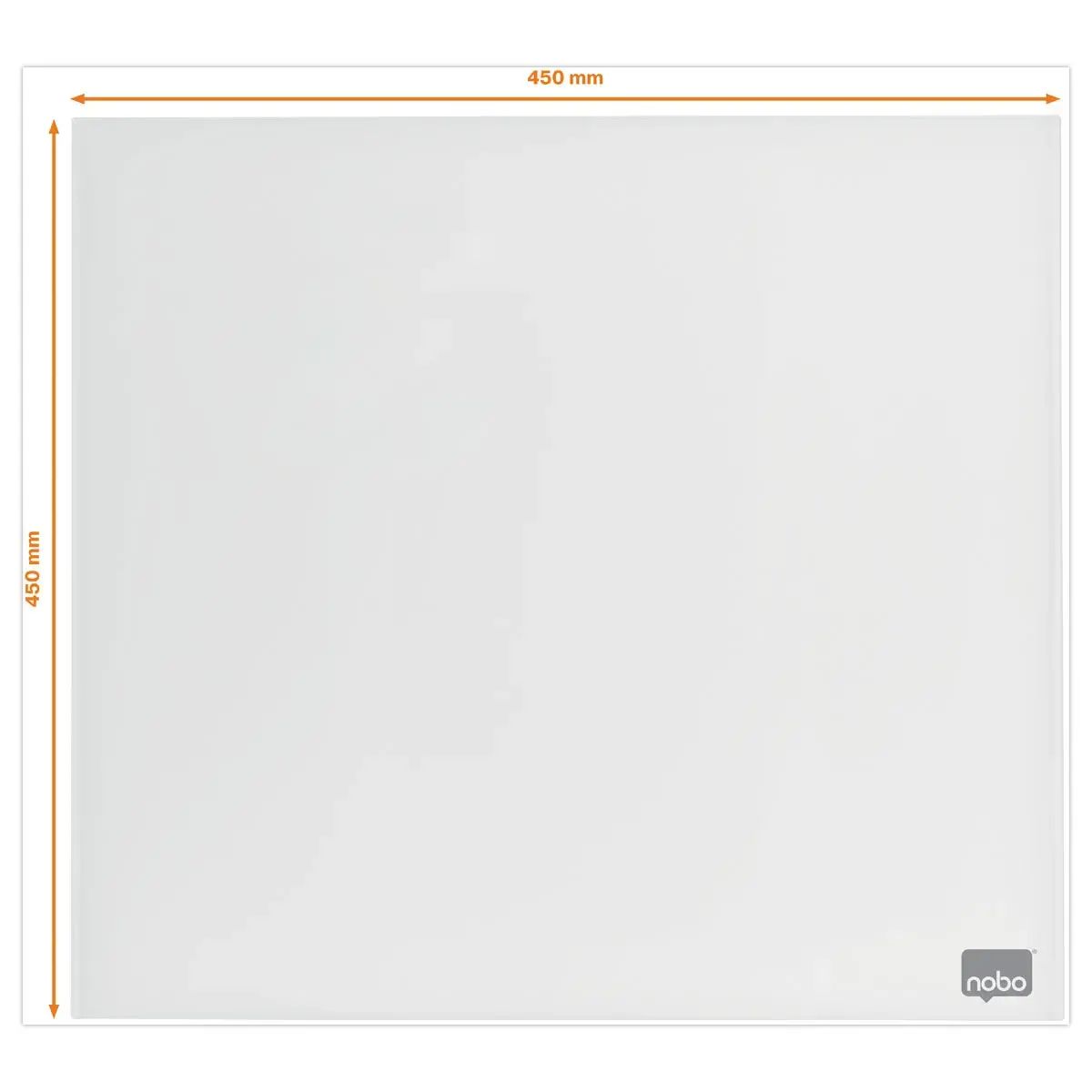 Whiteboard in glas 45 x 45 cm NOBO