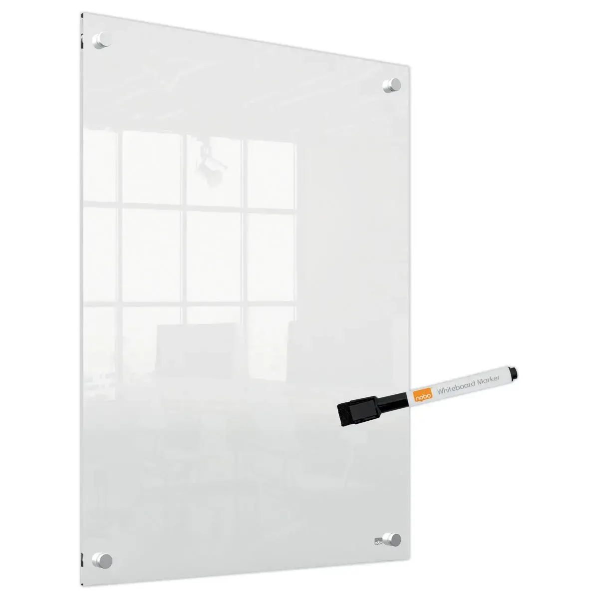 Transparant acryl whiteboard 60 x 45 cm NOBO
