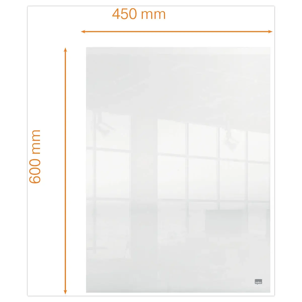 Transparant whiteboard 60 x 45 cm
