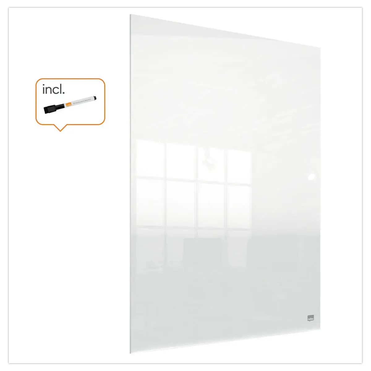 Transparant whiteboard 60 x 45 cm