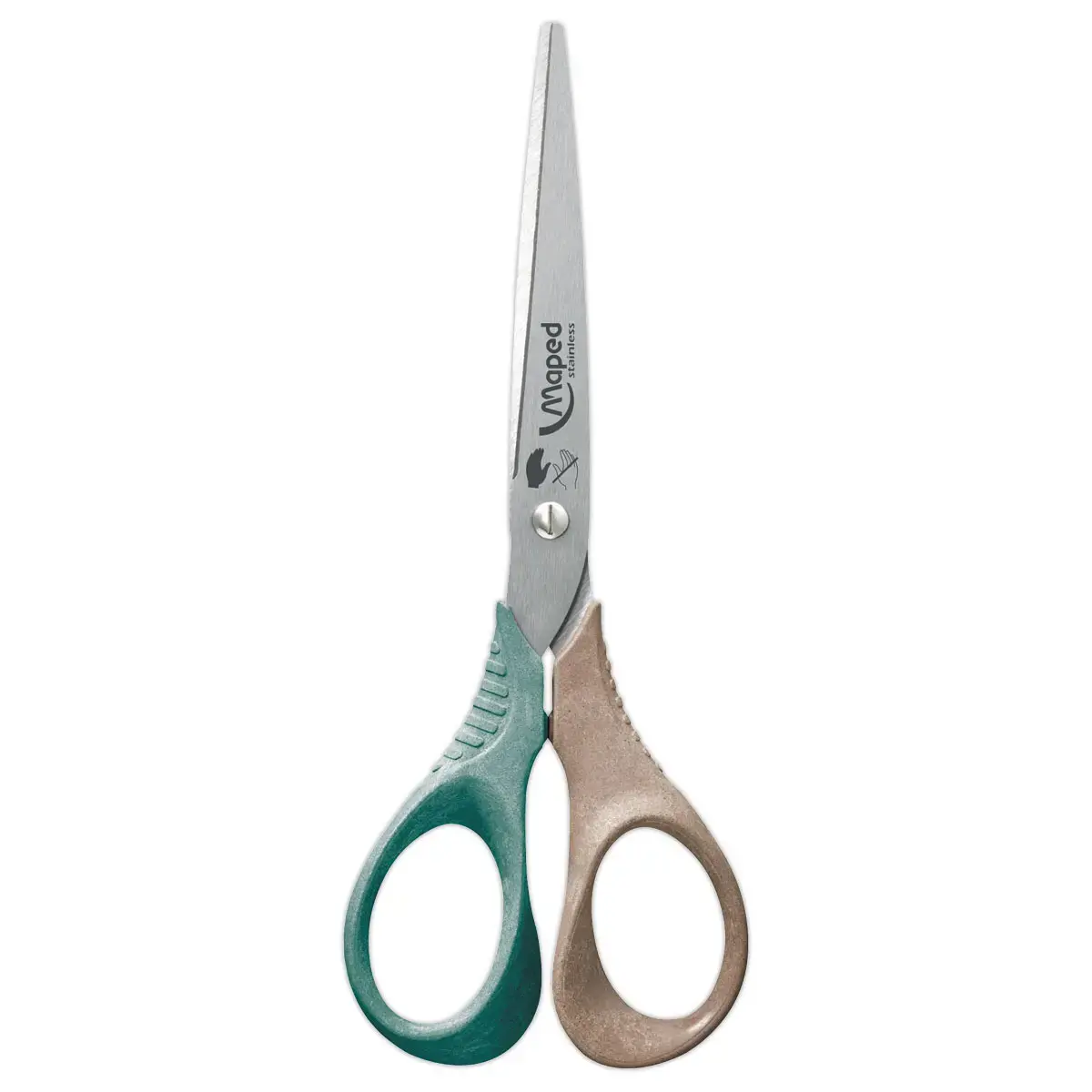 Schaar SHAPE GAUCHER 16cm SMILING PLANET, van FSC®-hout, in blisterverpakking