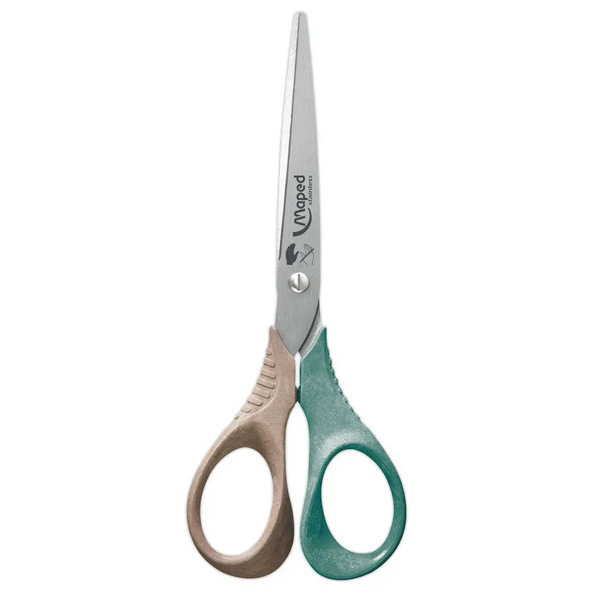 Schaar SHAPE GAUCHER 16cm SMILING PLANET, van FSC®-hout, in blisterverpakking