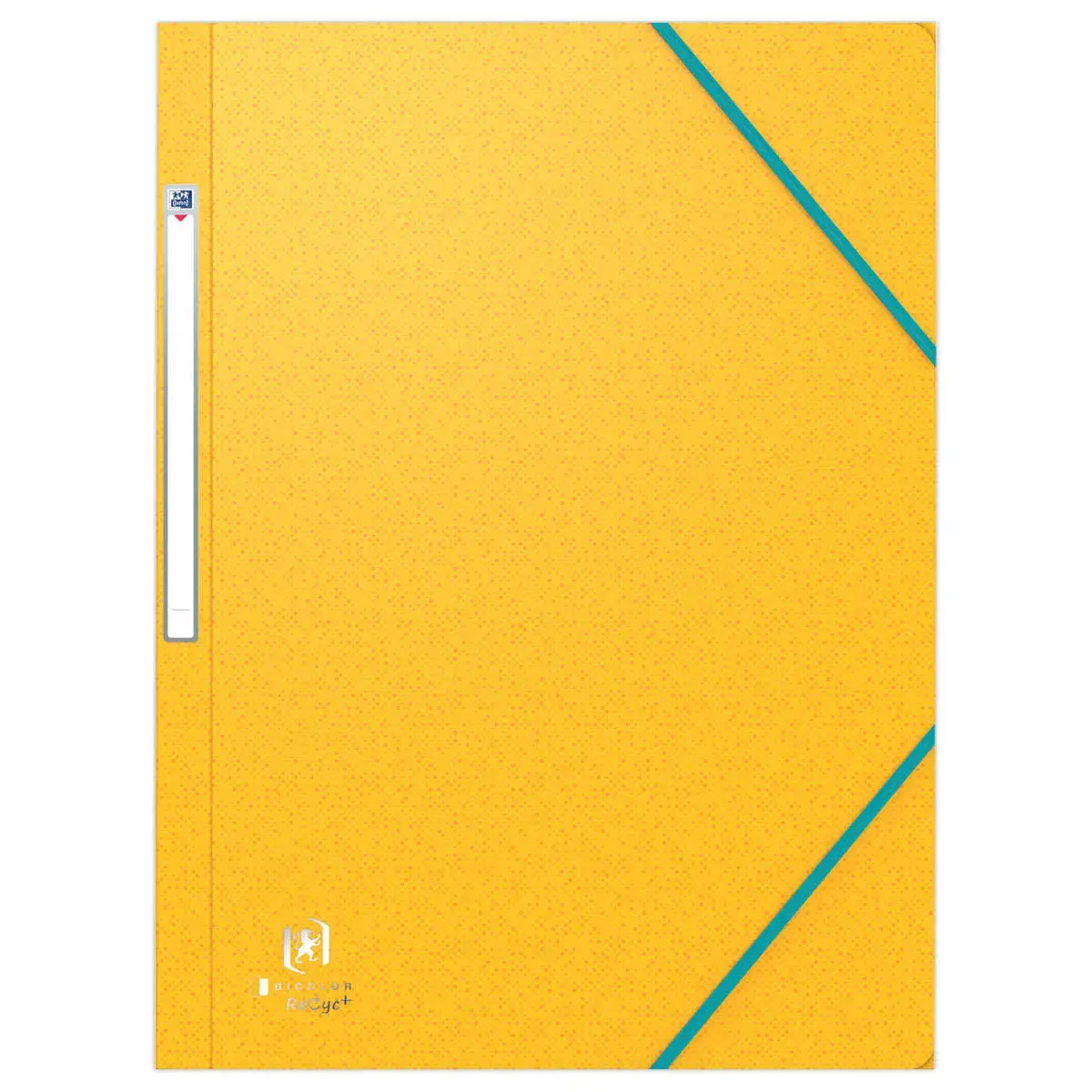 10  Map 3 flappen met elastiek Bicolor Recyc+ formaat A4 - Geel - OXFORD 