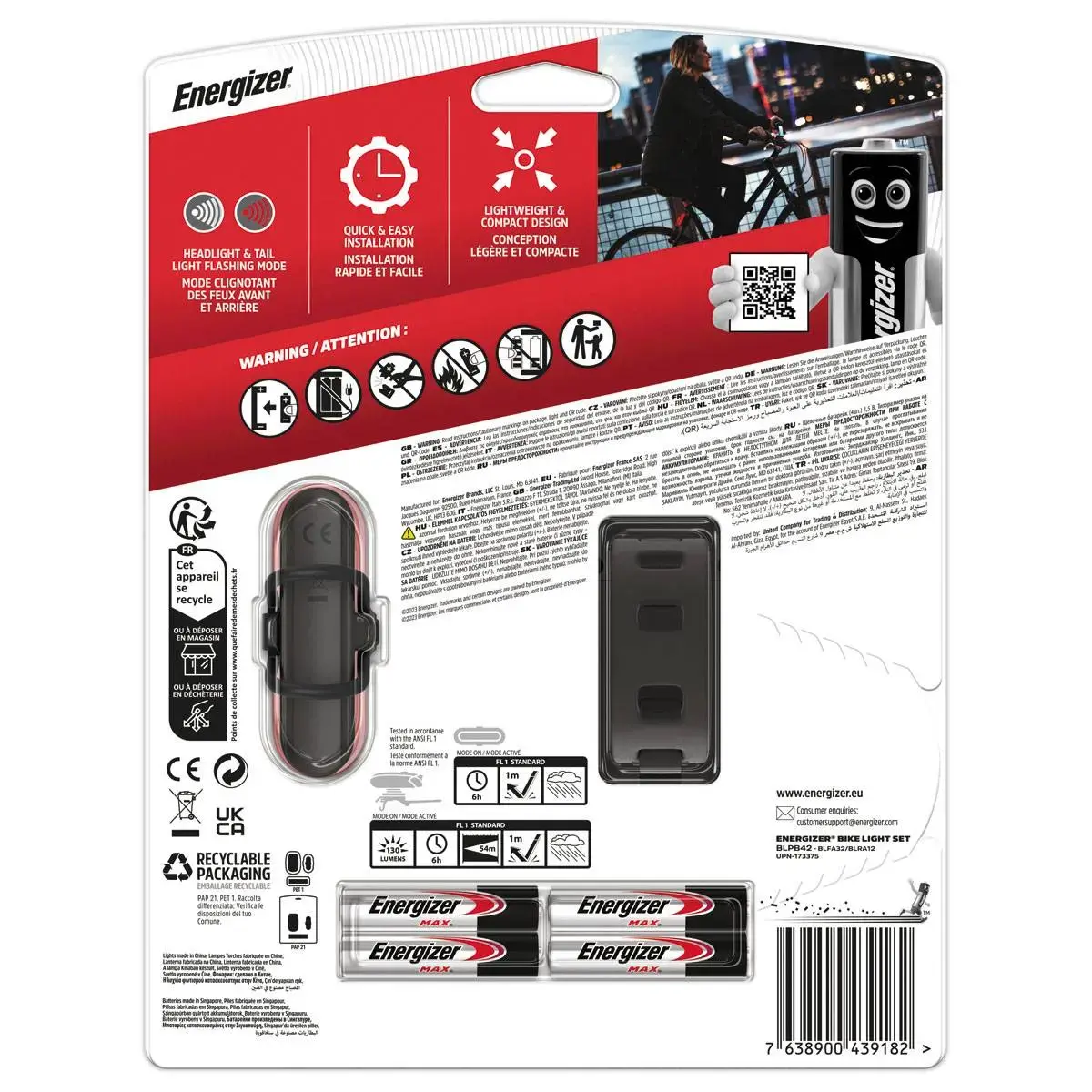 Fietslampen Energizer