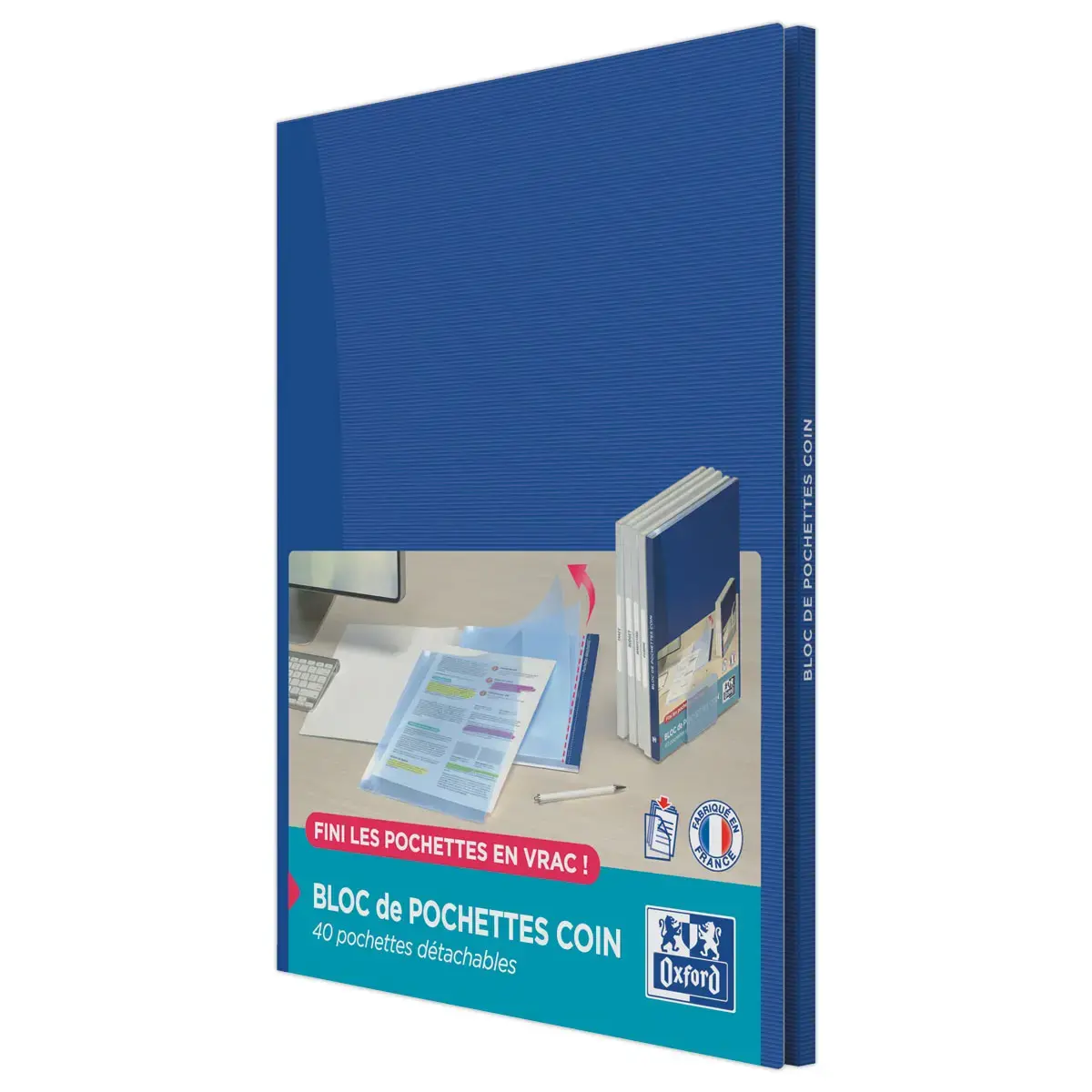 40 Pockets munten Oxford bloc A4 PP90LISInc Fr