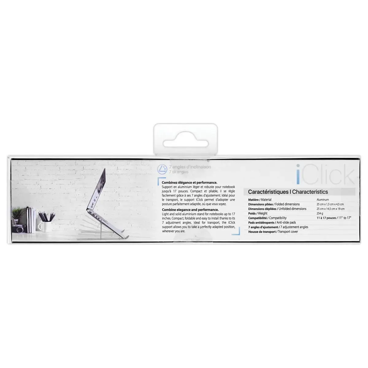 Vouwbare aluminium laptopstandaard
