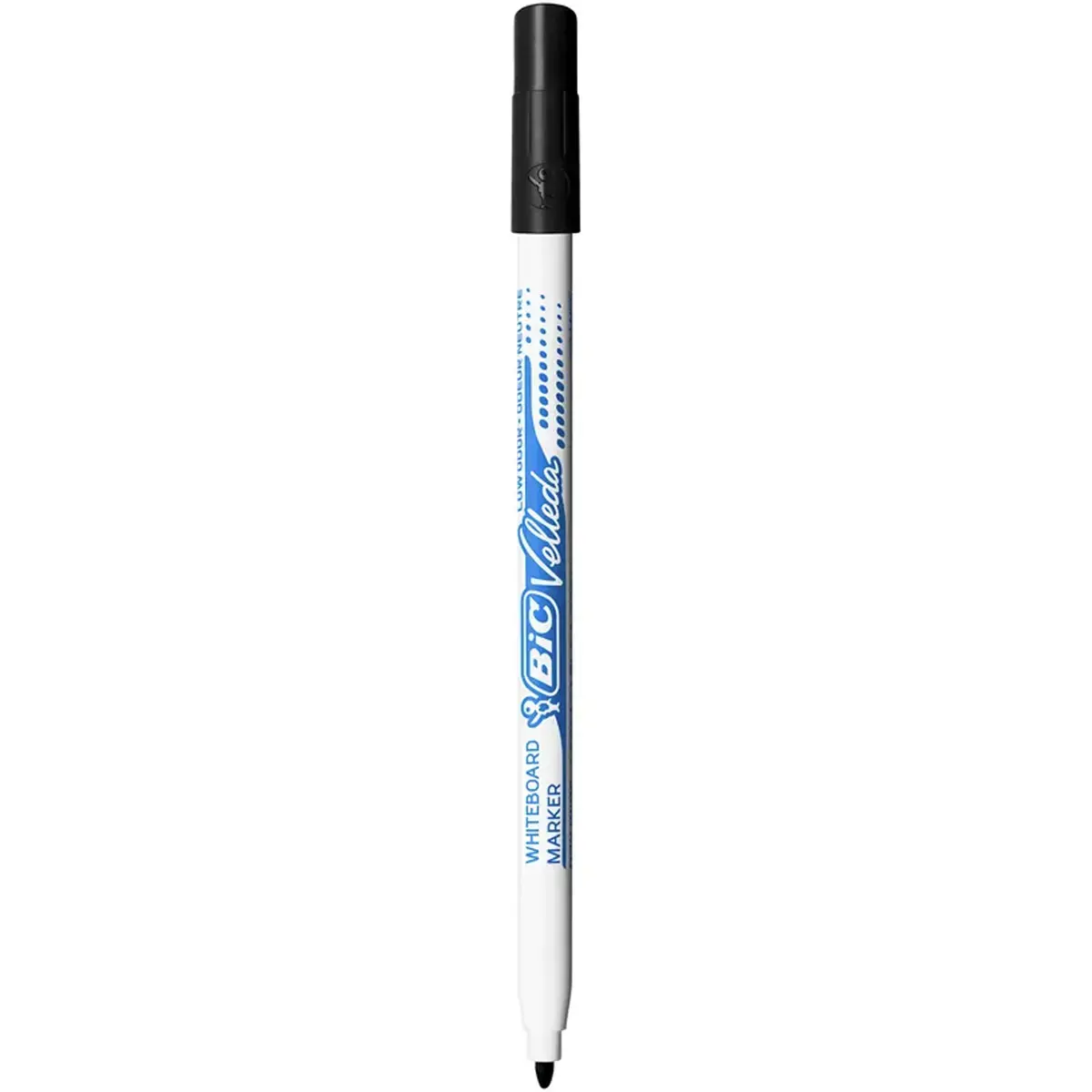 BIC Velleda 1721 Viltstiften voor Whiteboard, Droog Uitwisbaar, Fijne Kegelvormige Punt - Zwarte Inkt, Doos van 24 
