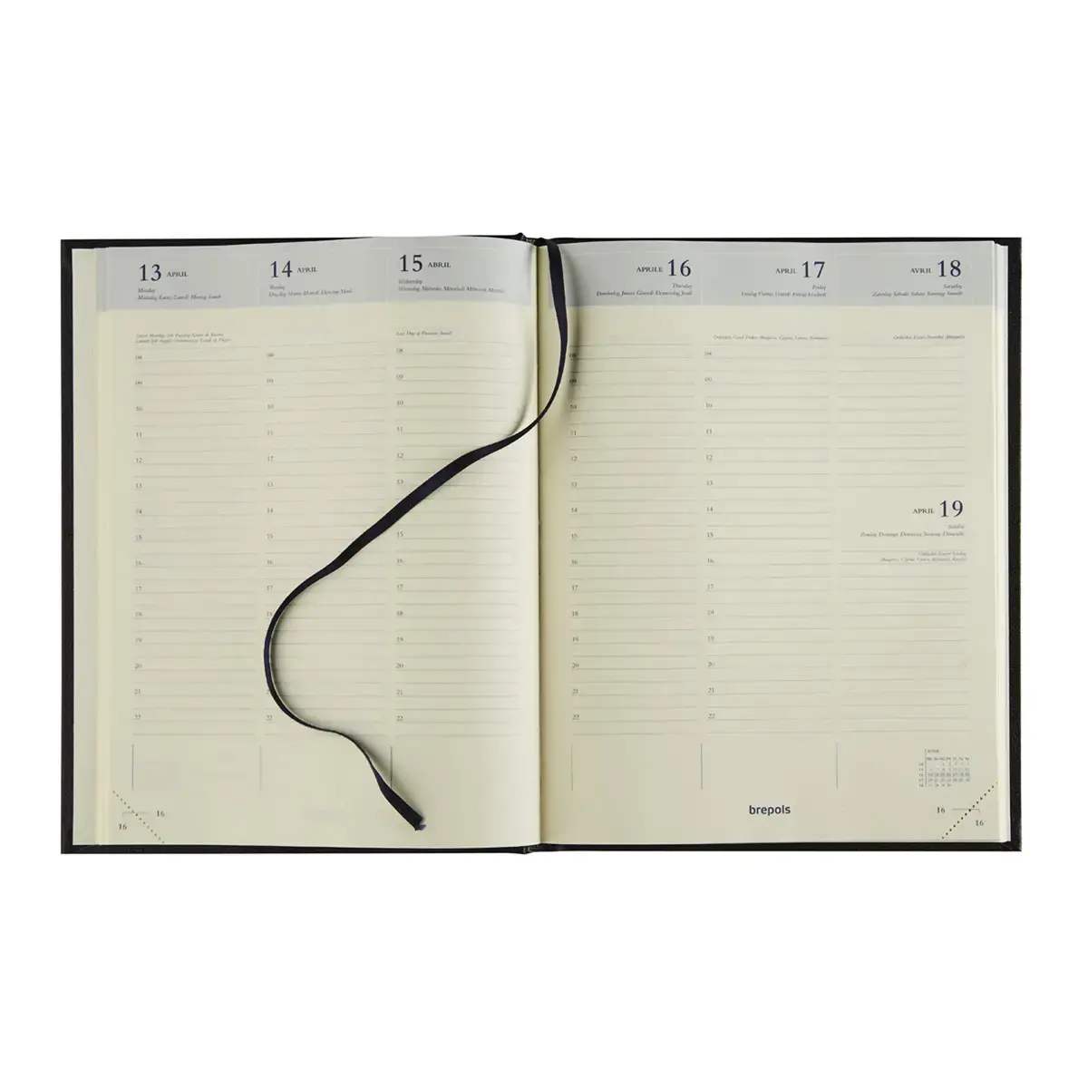 Agenda weekplanner Brepols OCEAN - 17 x 22 cm - Assortis 