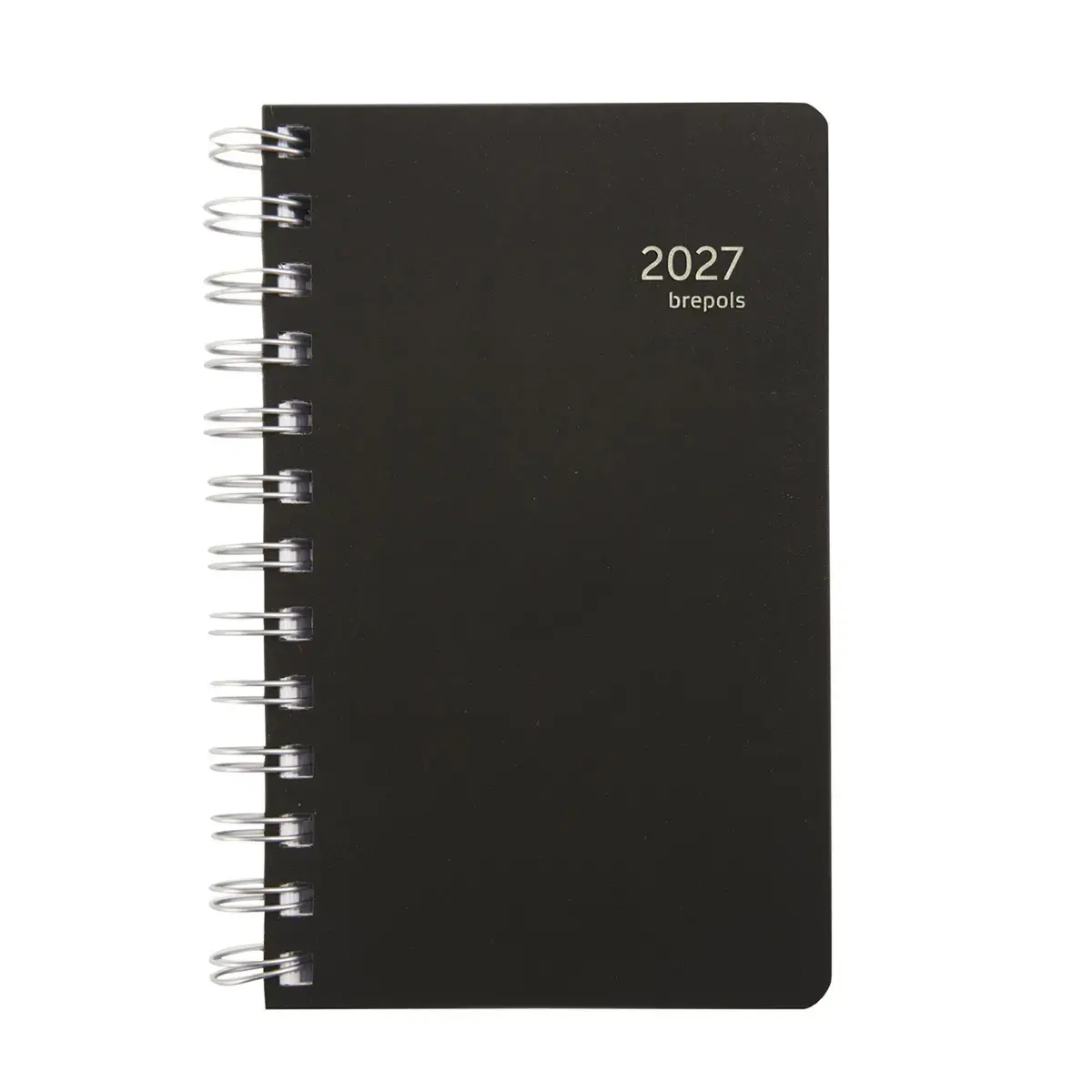 Dagagenda Brepols Gerecycled polypro - 10x16,5 cm - Zwart