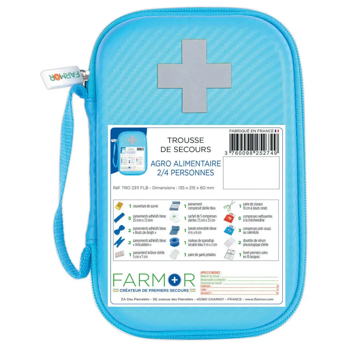 Eerste hulp kit Agro-voeding 2/4 personen - Farmor