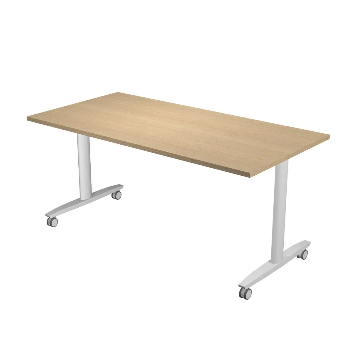 kantelbare tafel op wielen 120x80x74,1 cm wit/wit