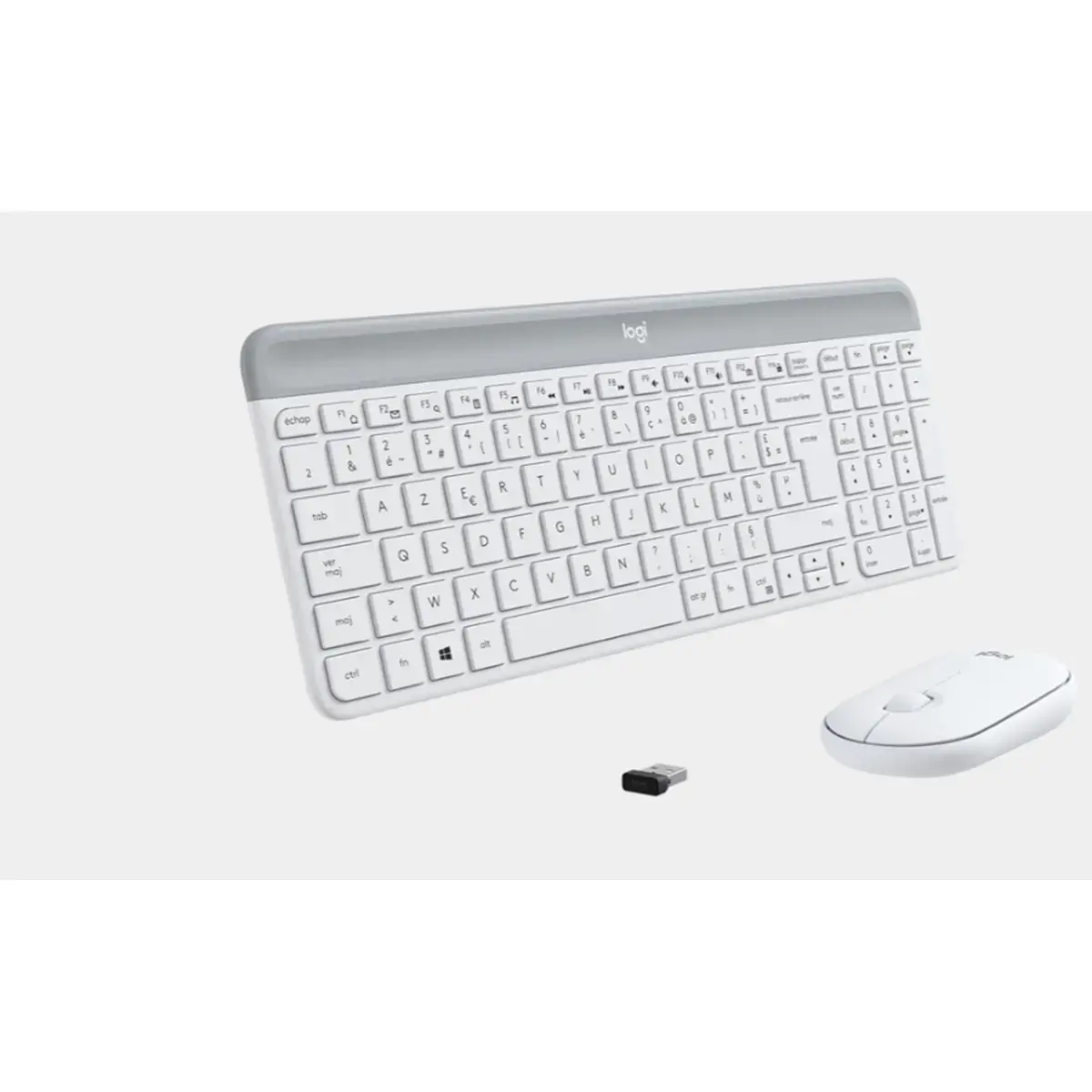 Draadloze toetsenbord- en muisset MK470 Logitech wit 