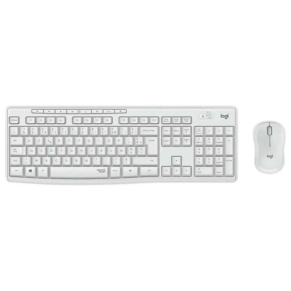 Draadloze toetsenbord- en muisset Logitech MK295 Silent