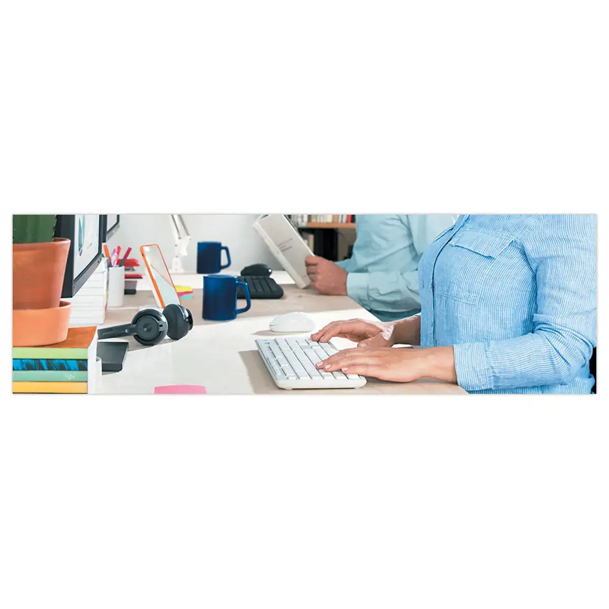 Draadloze toetsenbord- en muisset Logitech MK295 Silent