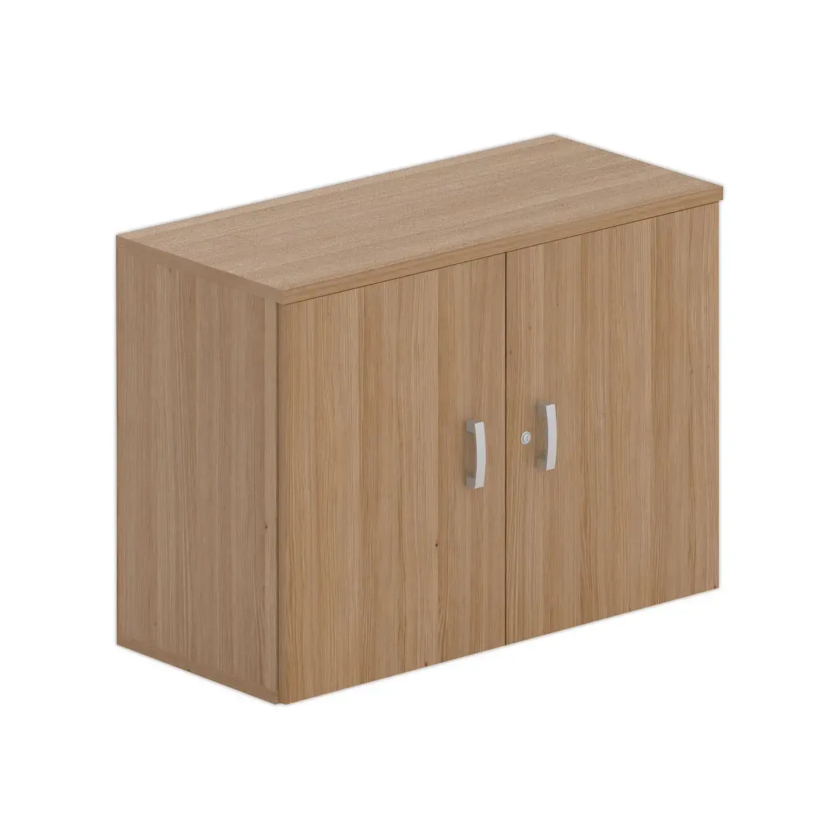 Laag melamine kast 2 deuren 73x100x42cm notenhout