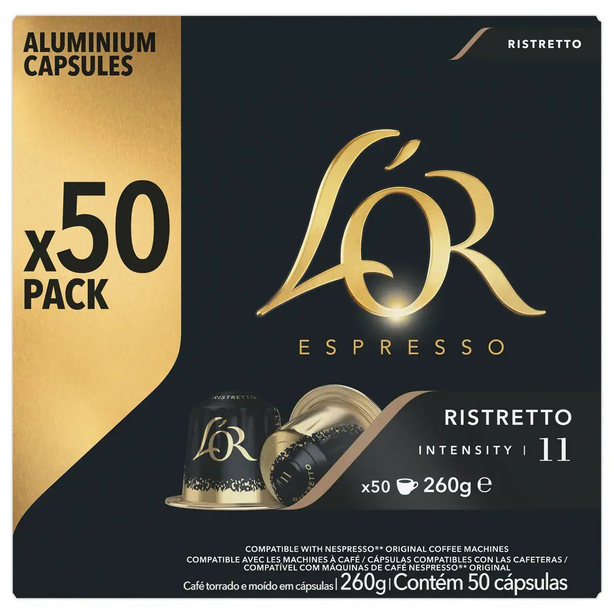 50 koffiecapsules L'OR Espresso Ristretto