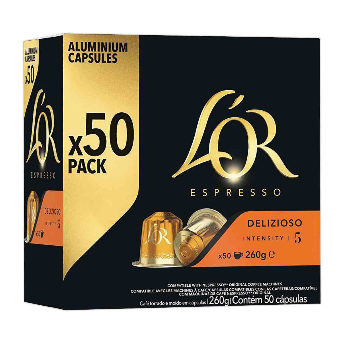 50 koffiecapsules L'OR Espresso Delizioso