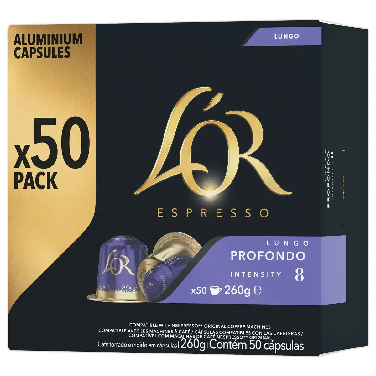 50 koffiecapsules L'OR Espresso Lungo Profondo