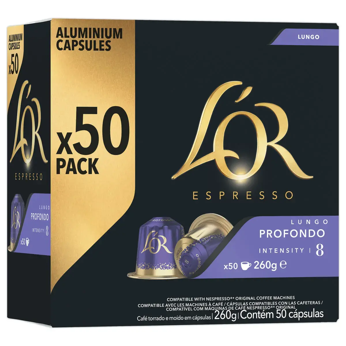 50 koffiecapsules L'OR Espresso Lungo Profondo
