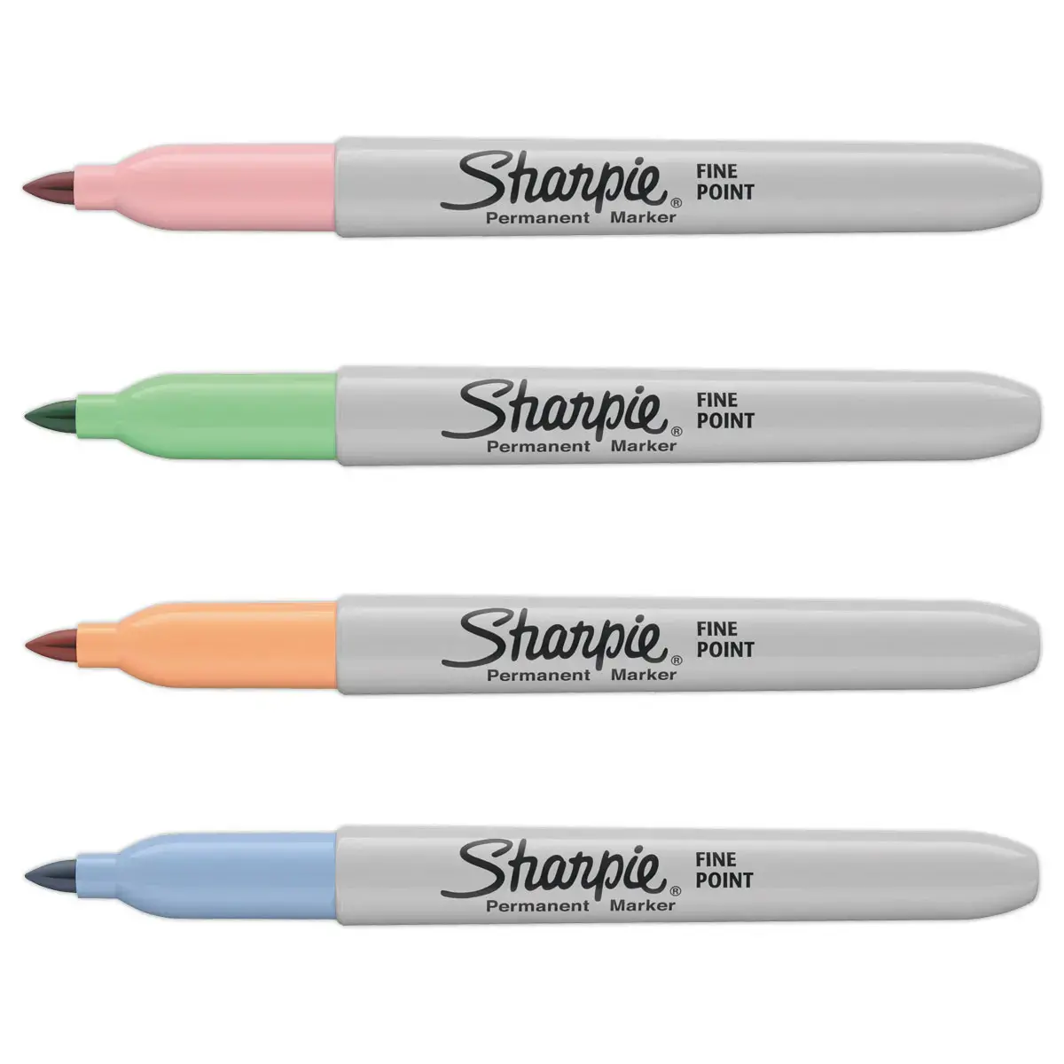 4 Sharpie permanente markers assorti - fijne kegelpunt 0,9 mm