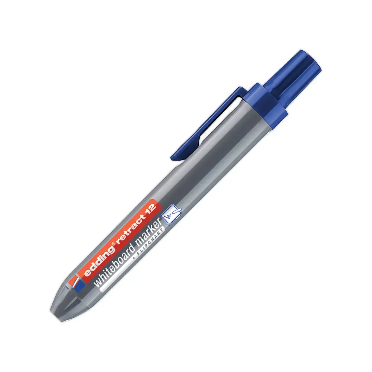 Edding retract 12 blauwe marker voor whiteboards