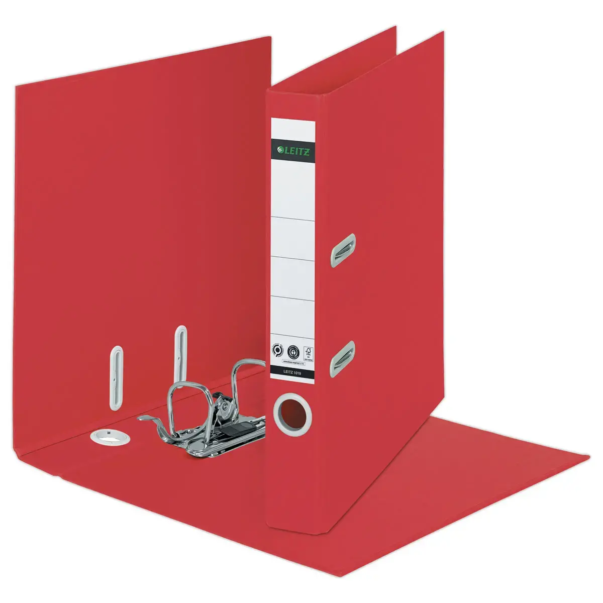 Leverarch 180&deg; LEITZ Gerecycled A4 - Rug 5 cm - Rood 