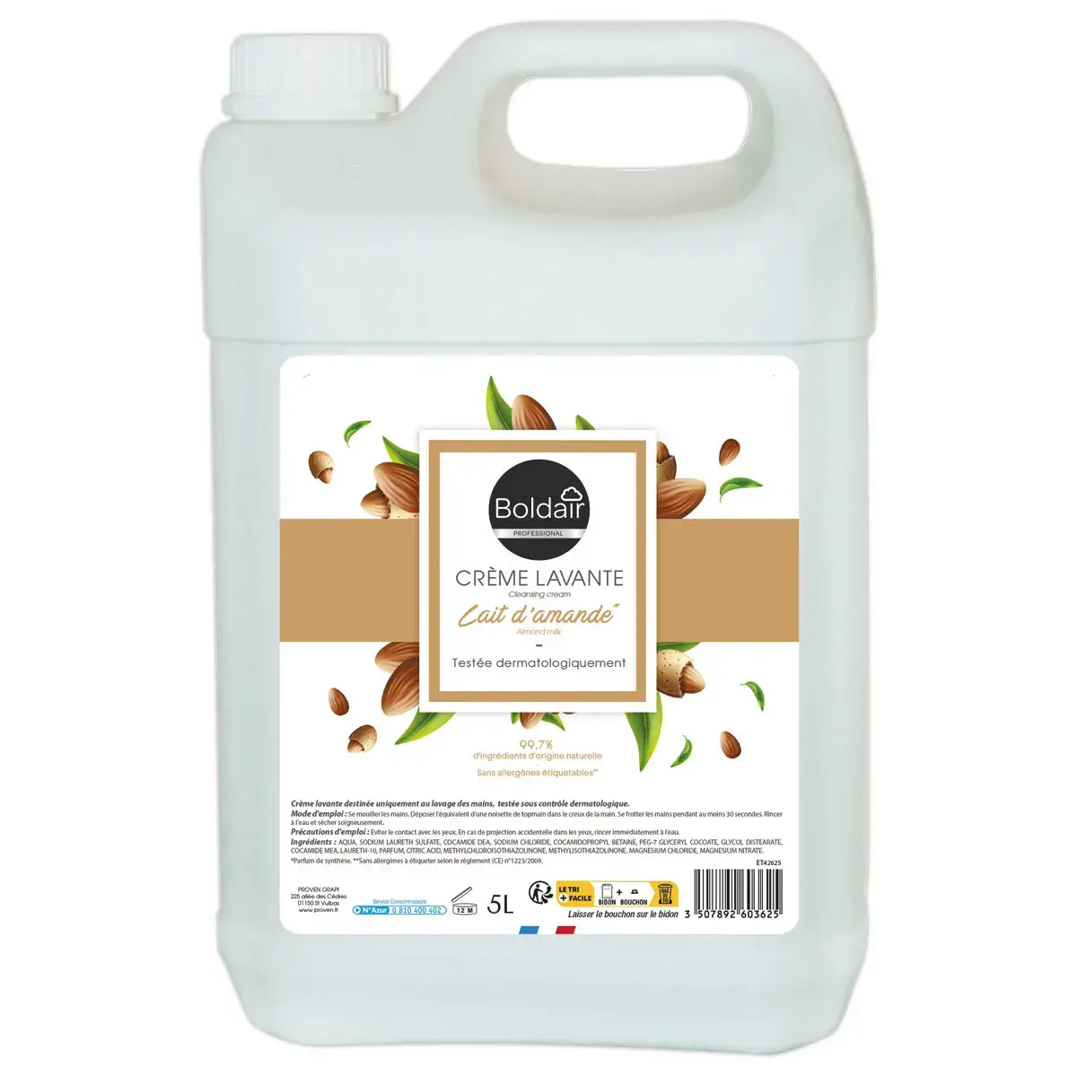 Zeepfles BOLDAIR amandelgeur - 5L 