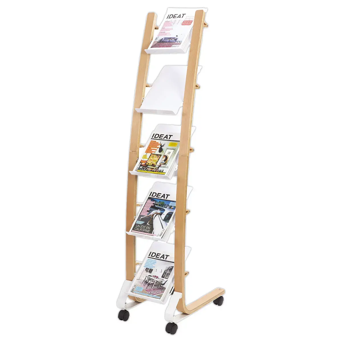 Mobiele vloertoonbank 5 compartimenten