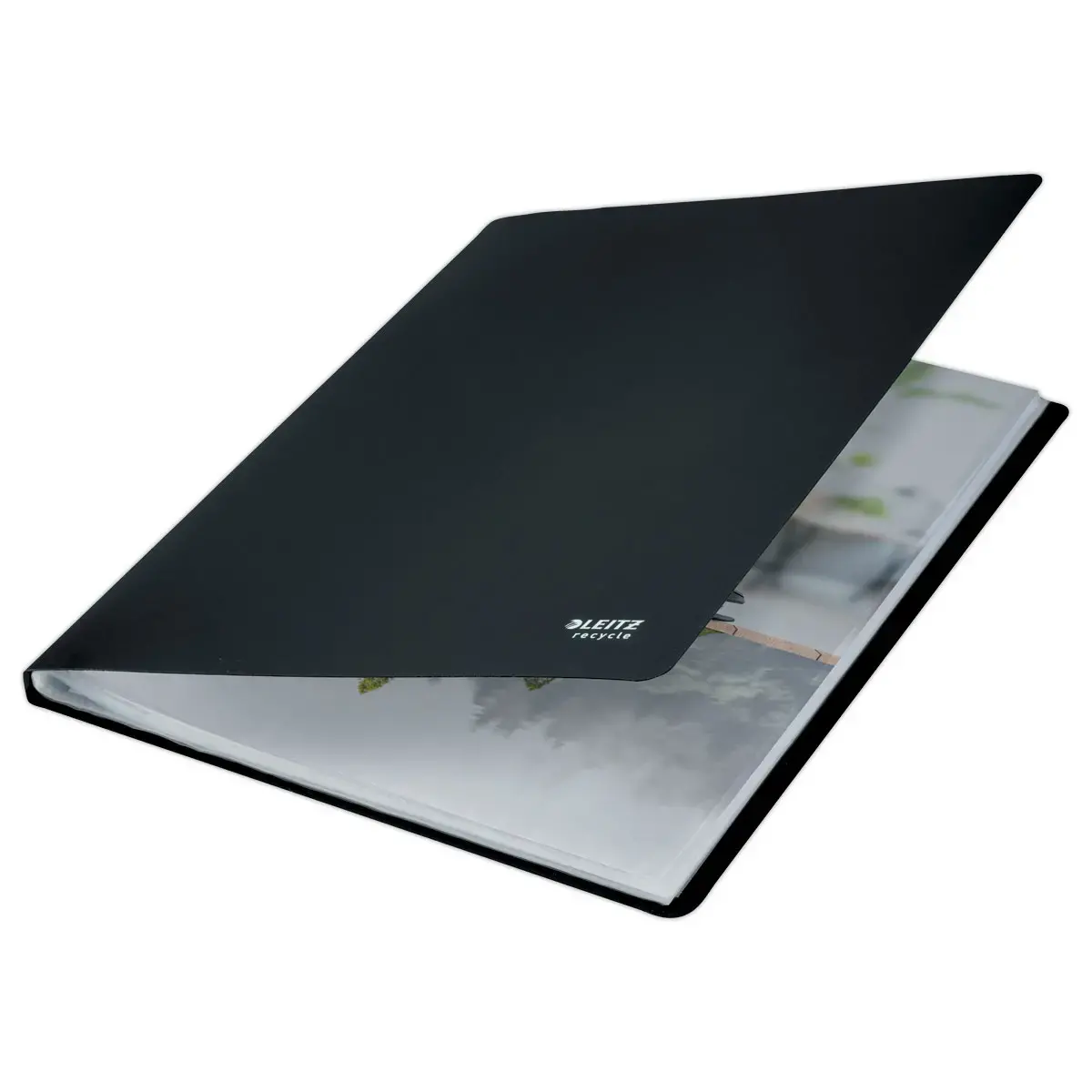 Documentbeschermer recycled PP - 40 hoezen - zwart